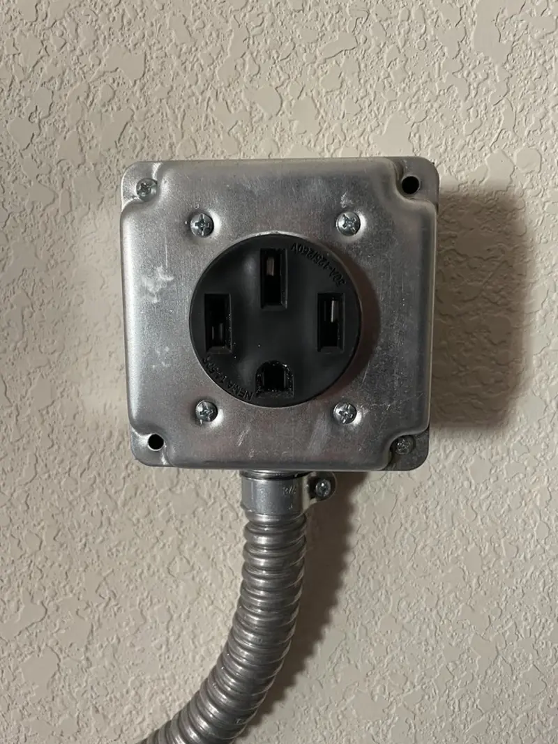 NEMA 14-50 outlet installed for Smart Home Electrical in Covington