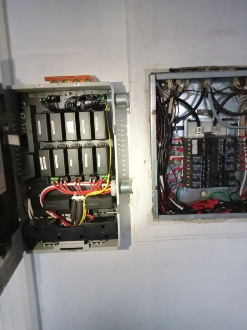 Electrical panel upgrade completed for Security Camera Wiring in Covington
